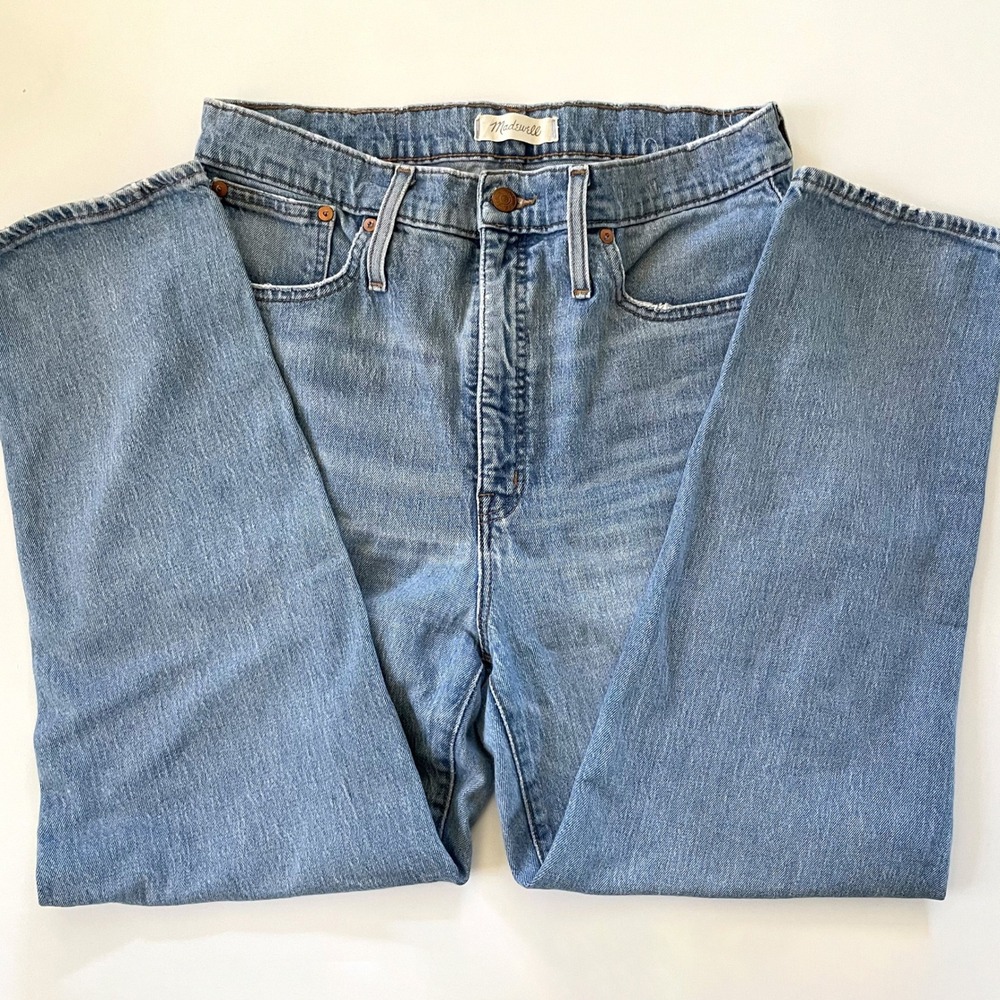 Madewell Classic Straight Jean Size 30‎ Medium Wash High Rise Denim Pants